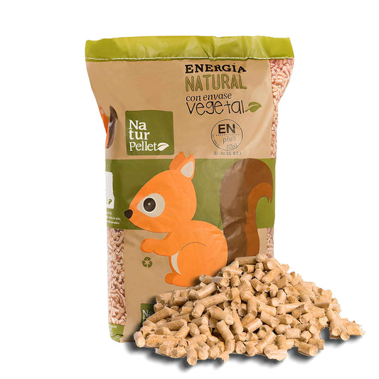 Pellets de Madeira Naturpellet – Palete de 35 Sacos de 15 kg