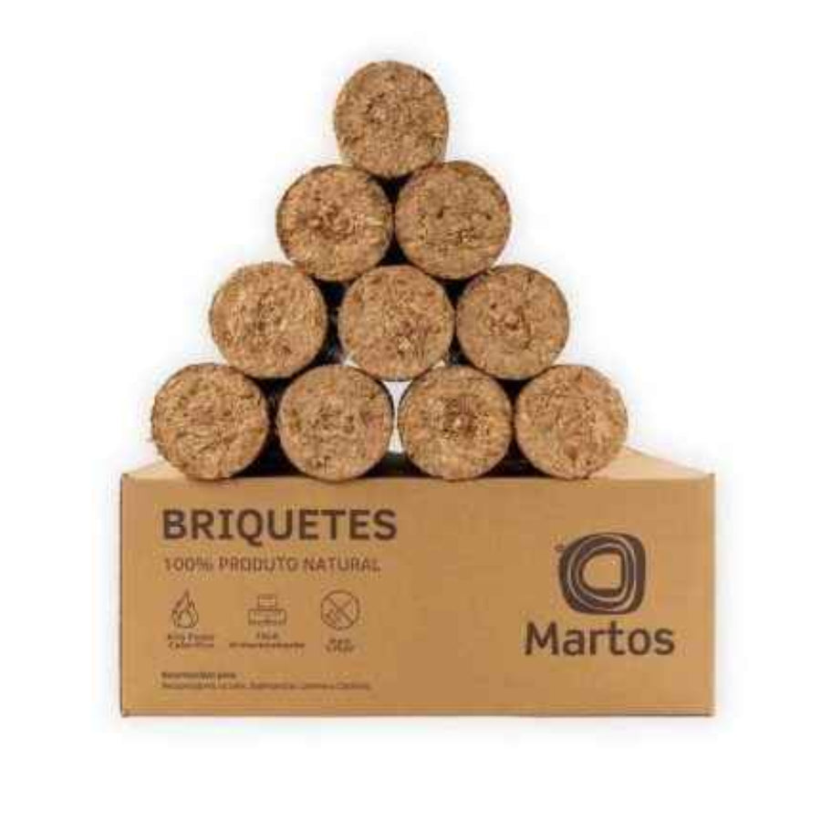 Briquetes Martos – Palete de 110 Caixas de 9 kg