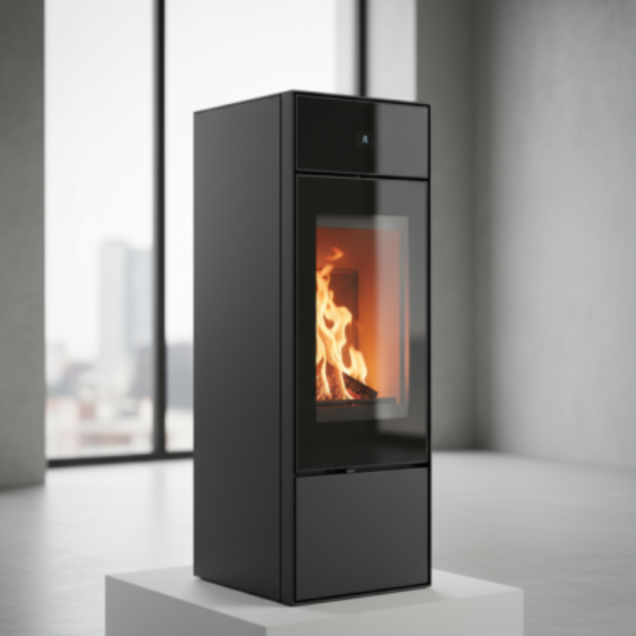 Fogão a Pellets 8 kW Compacto – Aquecimento a Ar