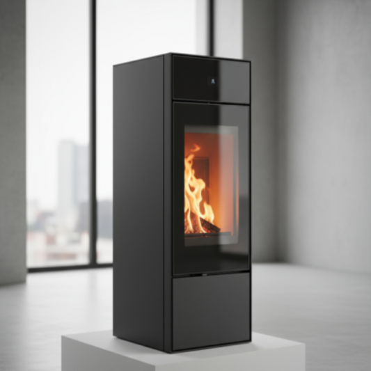 Fogão a Pellets 8 kW Compacto – Aquecimento a Ar