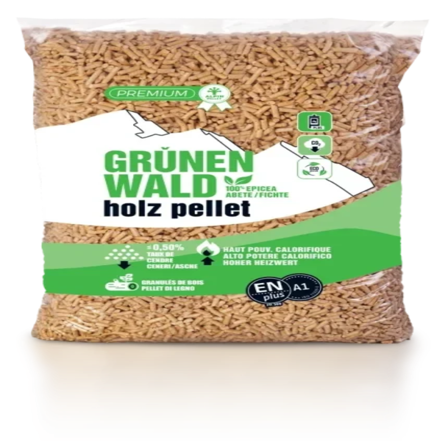 Pellets de Madeira Green Forest – Palete de 70 Sacos de 15 kg