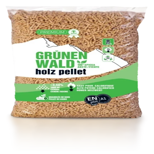 Pellets de Madeira Green Forest – Palete de 70 Sacos de 15 kg