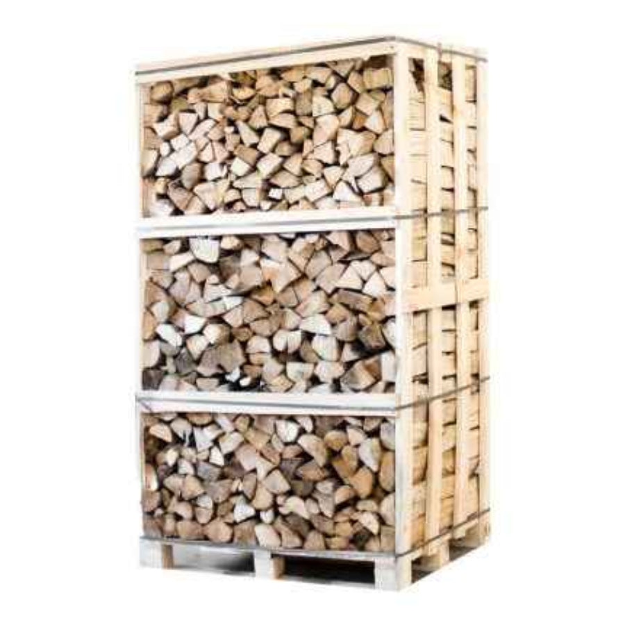 Lenha para aquecimento - palete de 900 kg, corte de 25 cm