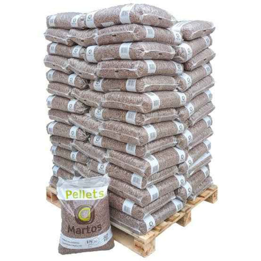 Pellets de Madeira Martos – Palete de 100 Sacos de 15 kg
