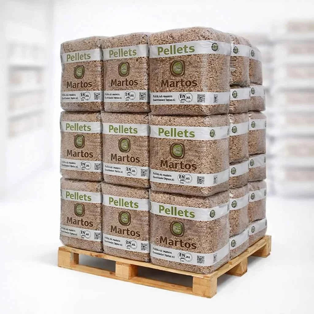 Pellets de madeira Martos - Palete de 70 sacos de 15 kg