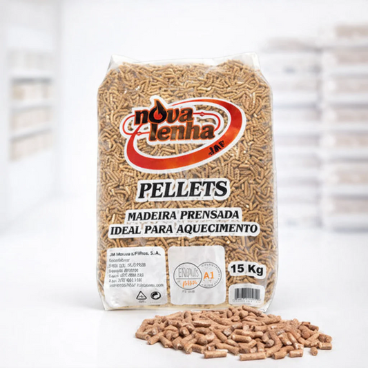 Pellets de Madeira Nova Lenha – Palete de 77 Sacos de 15 kg