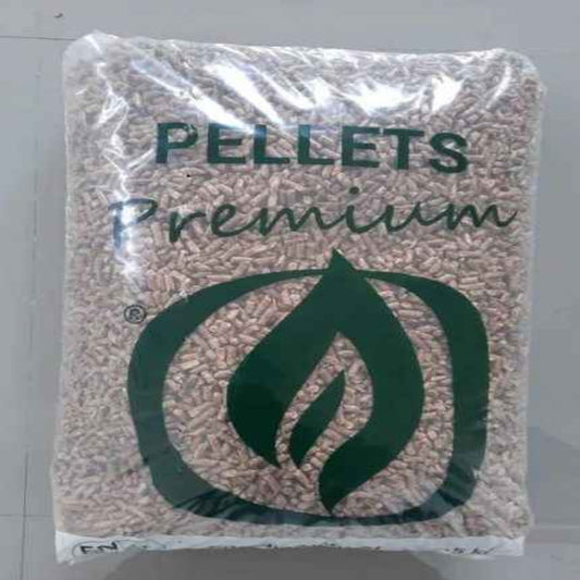 Pellets de Madeira Premium – Palete de 100 Sacos de 15 kg