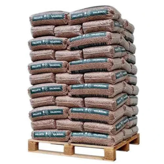 Pellets de Madeira Valboval – Palete de 65 Sacos de 15 kg