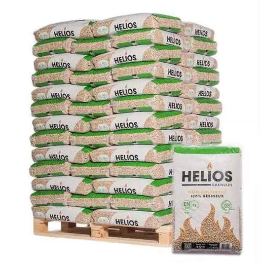 Pellets de Madeira Helios – Palete Premium(65 sacos de 15 kg)