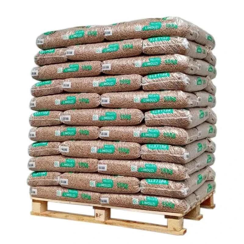 Pellets de Madeira Limouzi – Palete de 66 Sacos de 15 kg