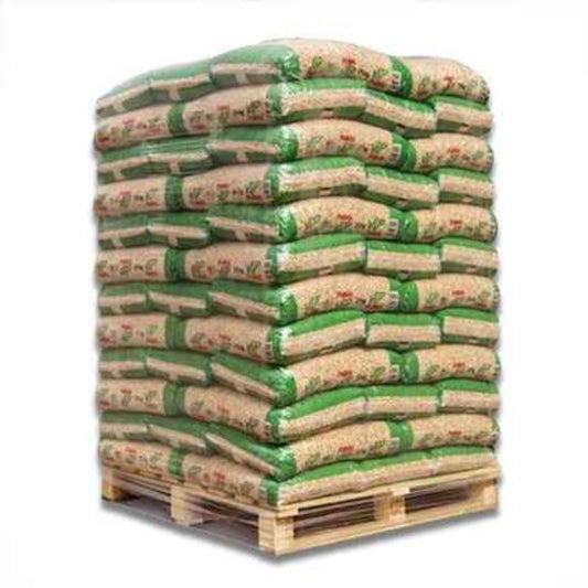 Pellets de Madeira Vip – Palete de 100 Sacos de 15 kg