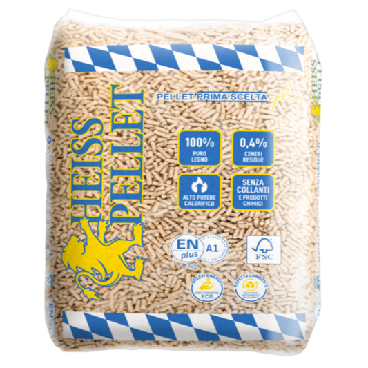 Pellets de Madeira Heiss – Palete de 72 Sacos de 15 kg