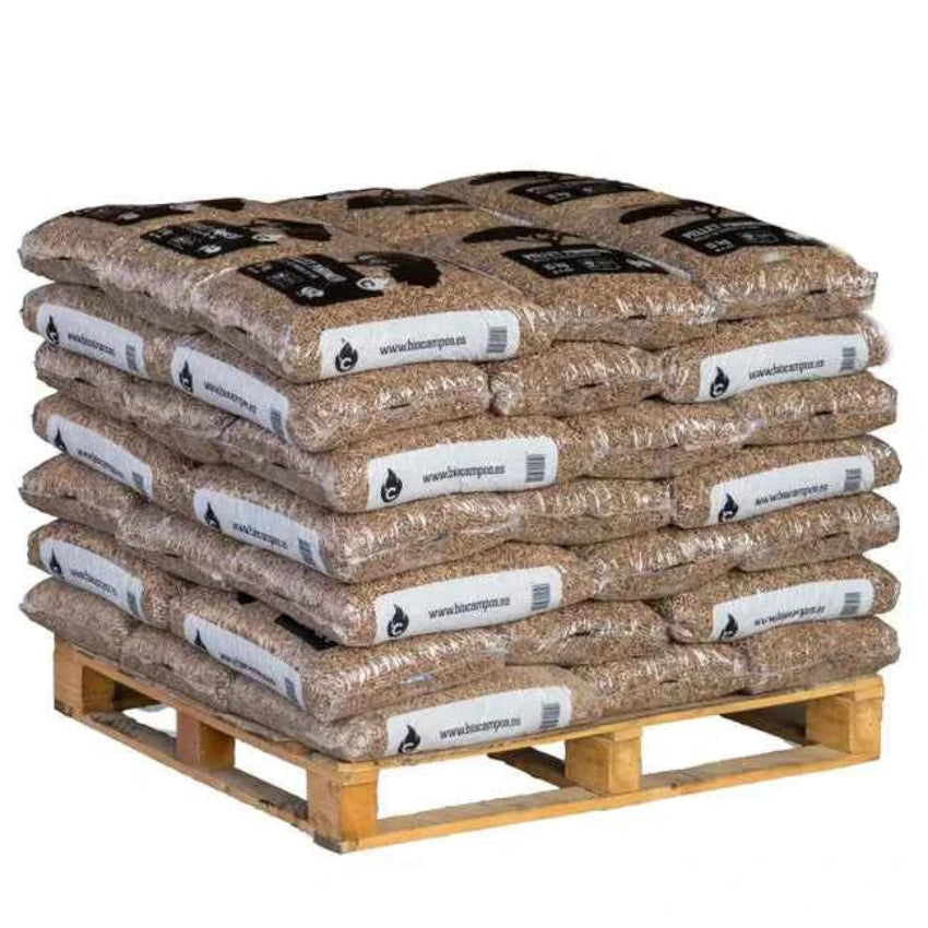 Pellets de Madeira Piñonero – Palete de 42 Sacos de 15 kg