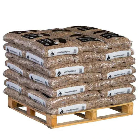 Pellets de Madeira Piñonero – Palete de 42 Sacos de 15 kg