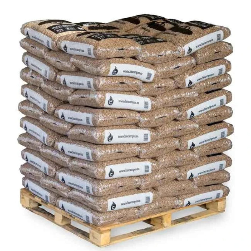 Pellets de madeira Piñonero - Palete de 88 sacos de 15 kg