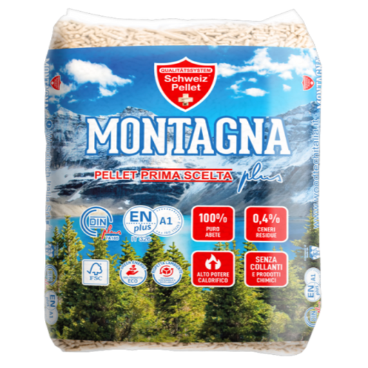 Pellets de Madeira Abeto Premium – Palete de 72 Sacos de 15 kg